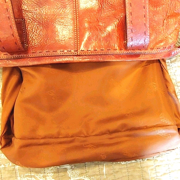 Vintage Fossil Brown Leather Bag